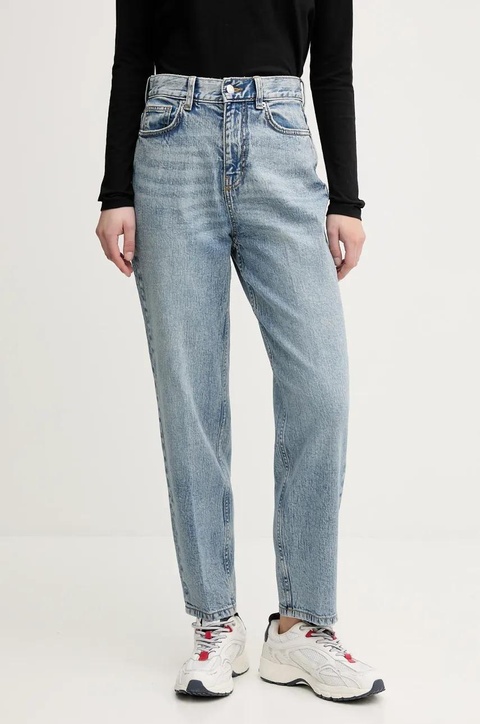 Sisley jeansy damskie medium waist 4MCPLE048 - zdjęcie produktu nr 1