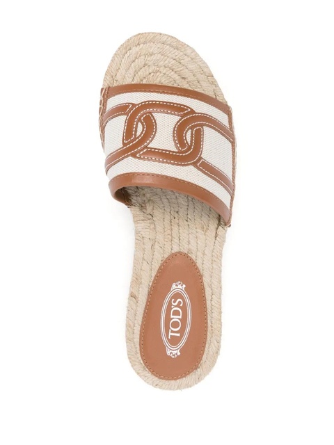 Tod's Catena logo-embroidered espadrilles - Neutrals - zdjęcie produktu nr 2