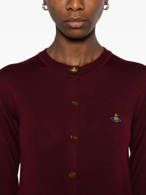 Vivienne Westwood orb-embellished button cardigan - Red - zdjęcie produktu nr 2