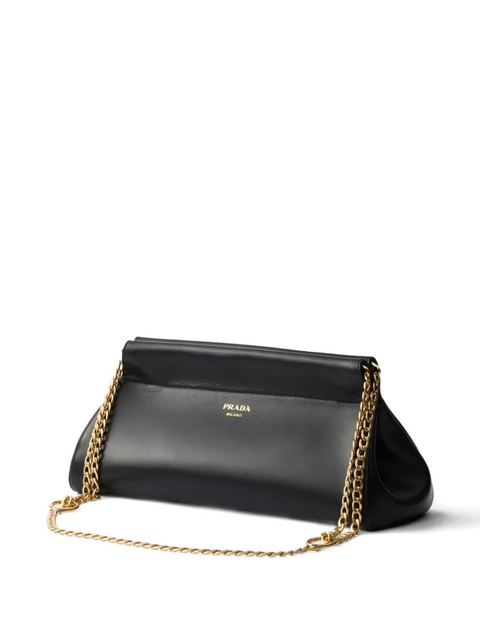 Prada medium Enchaîné chain-strap leather shoulder bag - Black - zdjęcie produktu nr 2