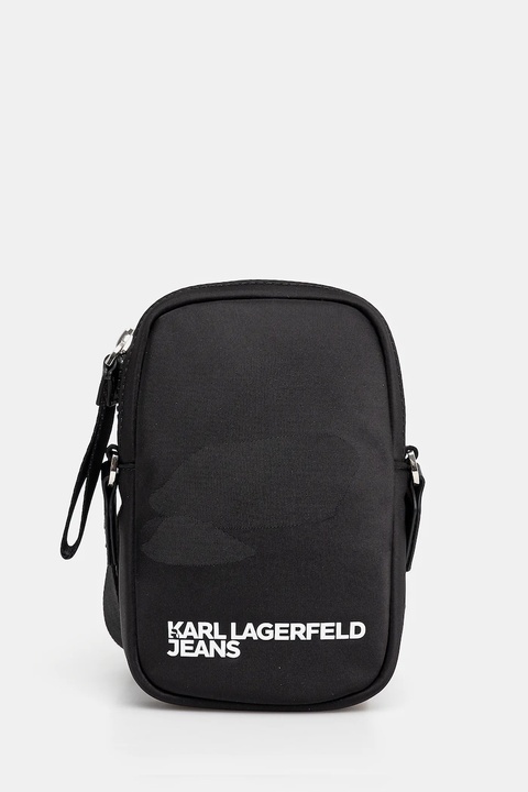 Karl Lagerfeld Jeans saszetka kolor czarny A2W32004 - zdjęcie produktu nr 1