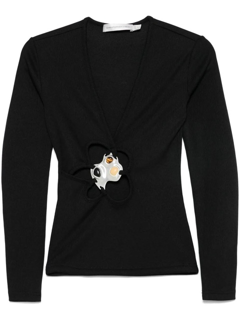Christopher Esber Trio Stone T-shirt - Black - zdjęcie produktu nr 1