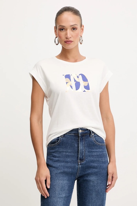 Morgan t-shirt damski kolor biały DEM - zdjęcie produktu nr 1