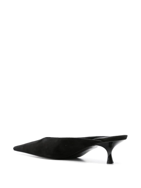 Victoria Beckham 45mm pointed-toe leather mules - Black - zdjęcie produktu nr 2