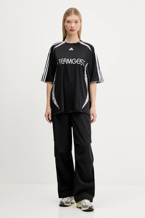 adidas Originals t-shirt Oversized Jersey damski kolor czarny KE9792 - zdjęcie produktu nr 2