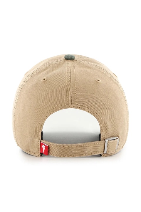 47 brand czapka z daszkiem bawełniana MLB Philadelphia Phillies kolor zielony B-CARCU19GWS-KH - zdjęcie produktu nr 2