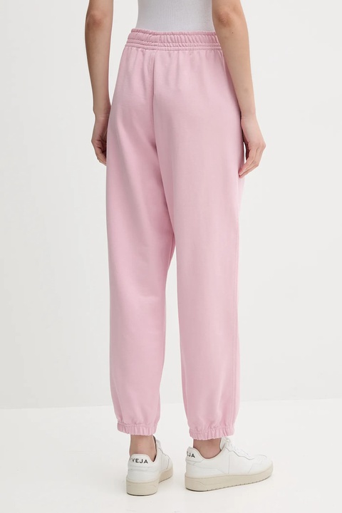 Calvin Klein Jeans spodnie dresowe damskie kolor różowy gładkie LV047B235G - zdjęcie produktu nr 2