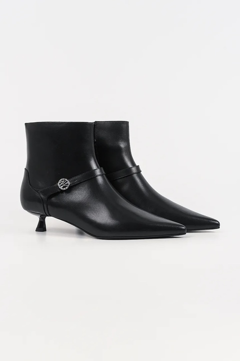 Karl Lagerfeld botki skórzane PASHA damskie kolor czarny na szpilce KL30168 - zdjęcie produktu nr 2