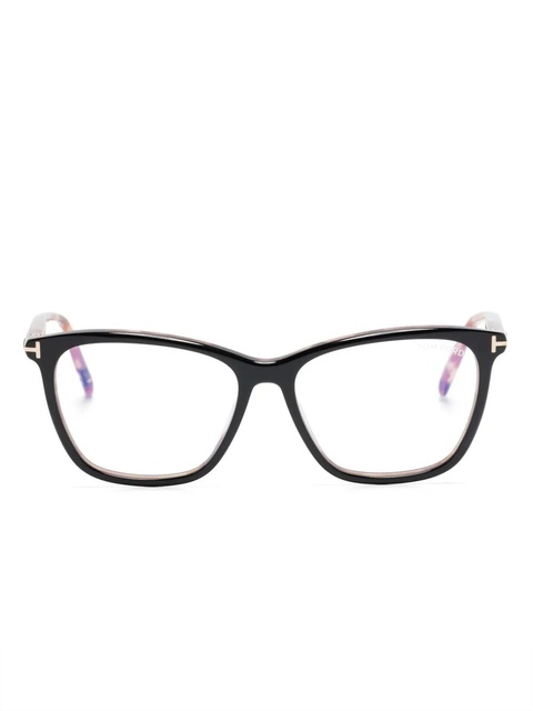 TOM FORD Eyewear FT5989B rectangle-frame glasses - Black - zdjęcie produktu nr 1