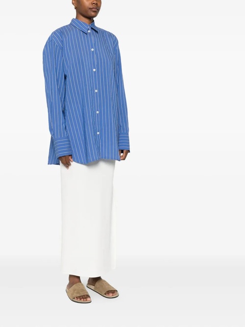 TOTEME stripe-pattern shirt - Blue - zdjęcie produktu nr 2