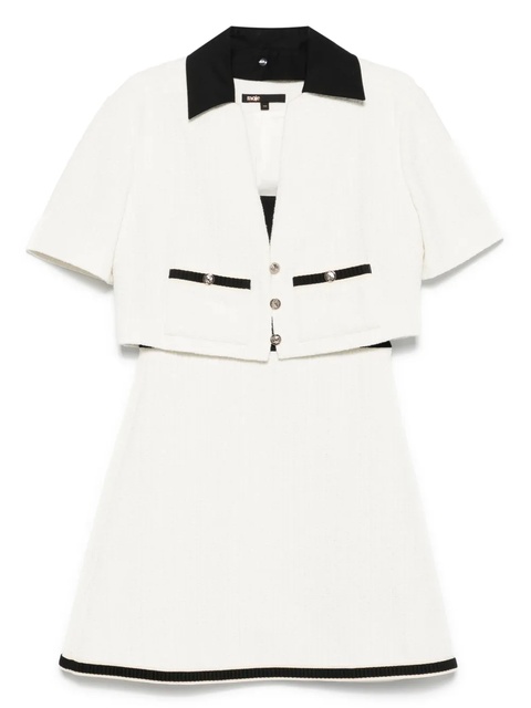 Maje tweed dress and jacket set - White - zdjęcie produktu nr 1