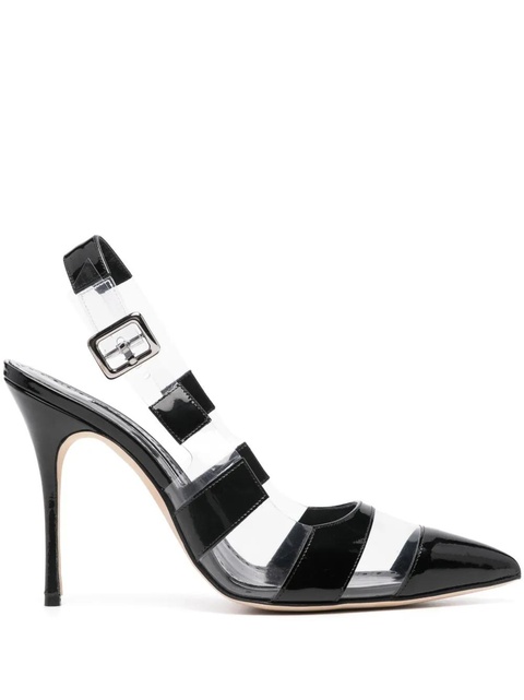 Manolo Blahnik Uxra 70mm slingback pumps - Black - zdjęcie produktu nr 1
