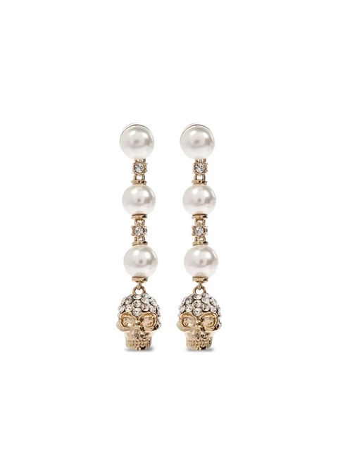 Alexander McQueen crystal-embellished earrings - Gold - zdjęcie produktu nr 2
