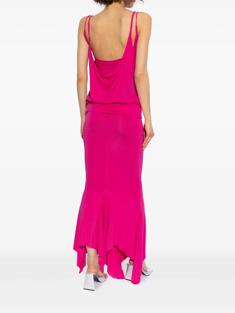 The Attico layered mermaid-silhouette maxi dress - Pink - zdjęcie produktu nr 2
