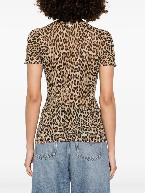 Blumarine leopard-print T-shirt - Neutrals - zdjęcie produktu nr 2