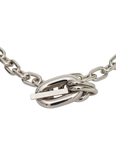 Rabanne chain-link clasp necklace - Silver - zdjęcie produktu nr 2