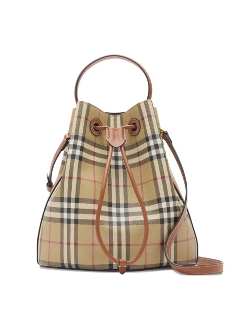 Burberry small Check bucket bag - Neutrals - zdjęcie produktu nr 1