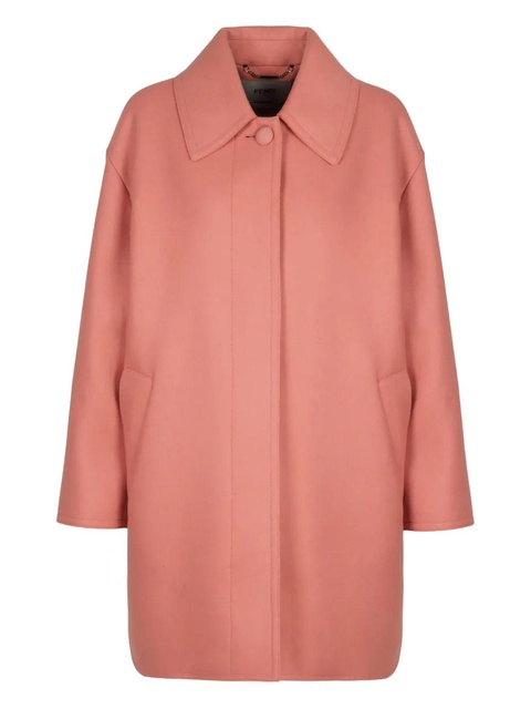 FENDI elasticated-back single-breasted coat - Pink - zdjęcie produktu nr 1