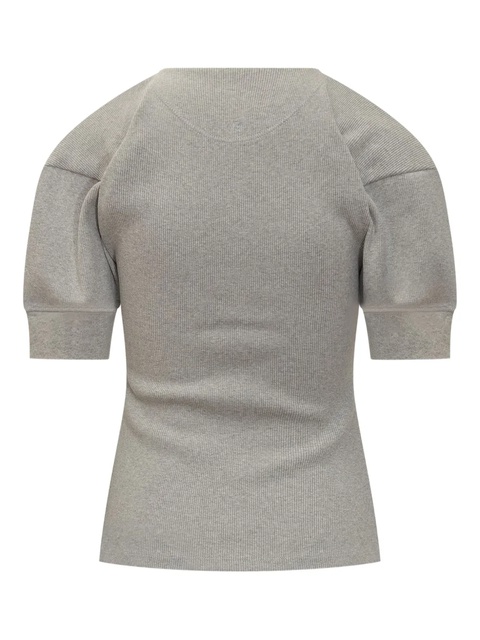 Victoria Beckham puffed-sleeve top - Grey - zdjęcie produktu nr 1