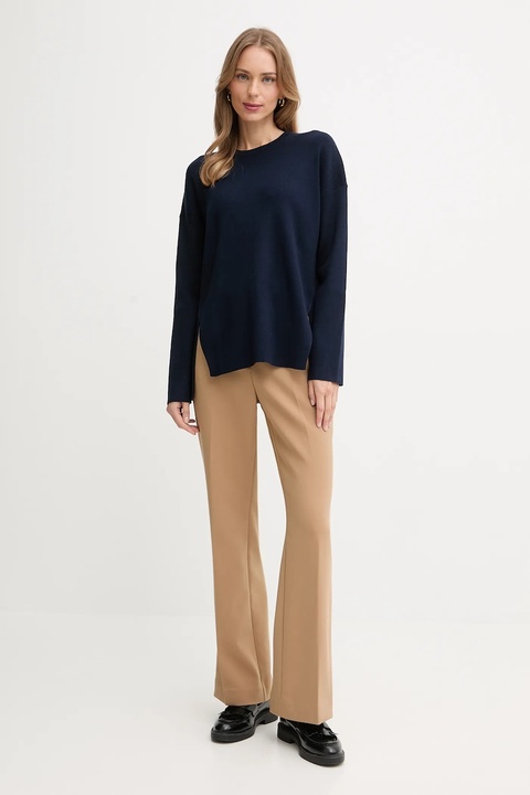 United Colors of Benetton sweter damski kolor granatowy 17Q3D10F9 - zdjęcie produktu nr 1