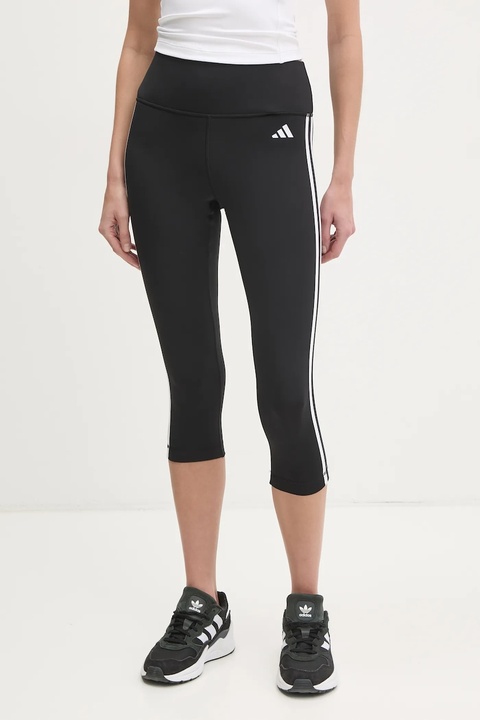 adidas Performance legginsy treningowe 3-Stripes kolor czarny z nadrukiem HT5437 - zdjęcie produktu nr 1