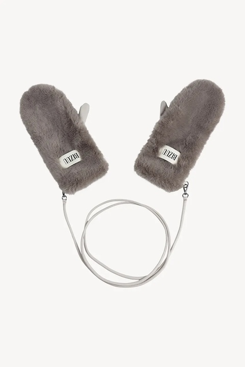 Bizuu rękawiczki ROKKA damskie kolor szary ROKKA TAUPE - zdjęcie produktu nr 1