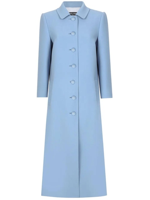 Dolce & Gabbana DNA single-breasted virgin-wool coat - Blue - zdjęcie produktu nr 1