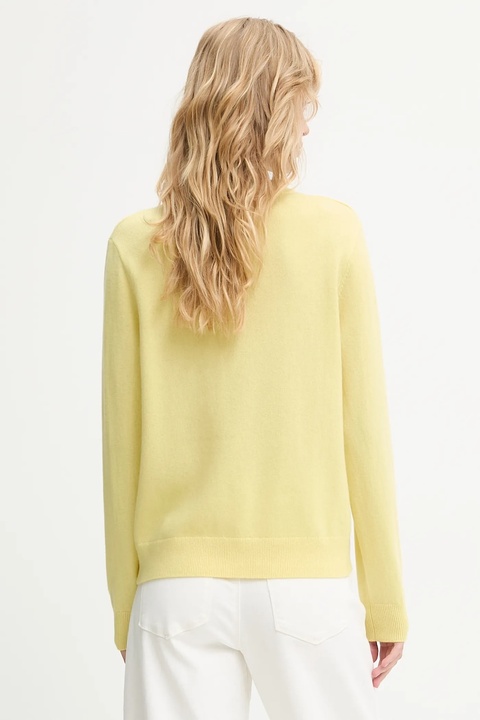 Answear.LAB sweter z wełny merino damski kolor żółty lekki - zdjęcie produktu nr 2