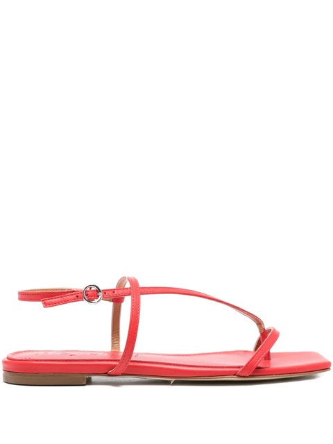 Aeyde Ella square-toe sandals - Red - zdjęcie produktu nr 1