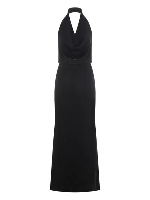 Aya Muse halterneck cowl dress - Black - zdjęcie produktu nr 1