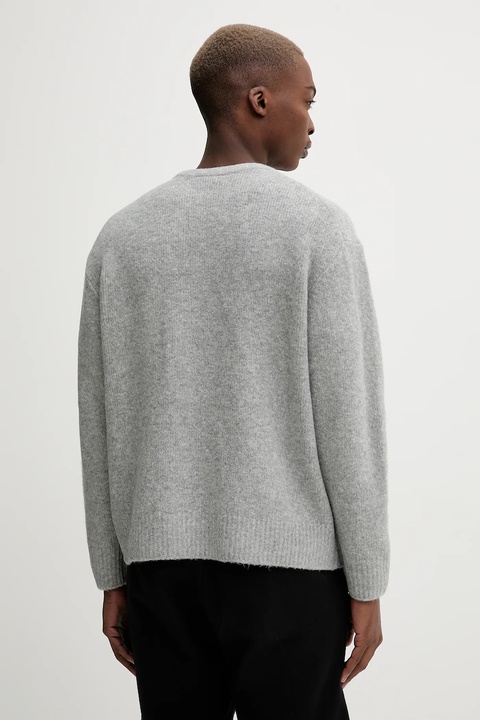New Era sweter z domieszką wełny kolor szary 60684380 - zdjęcie produktu nr 1