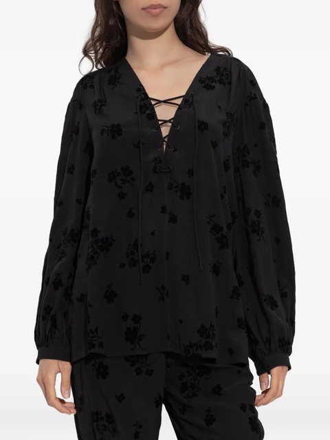 Zadig&Voltaire lace-up blouse - Black - zdjęcie produktu nr 2