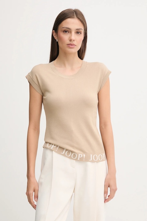 Joop! t-shirt damski kolor beżowy 30047485 - zdjęcie produktu nr 1