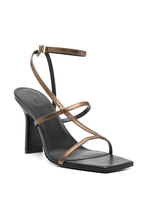 Lanvin 95mm leather sandals - Gold - zdjęcie produktu nr 2