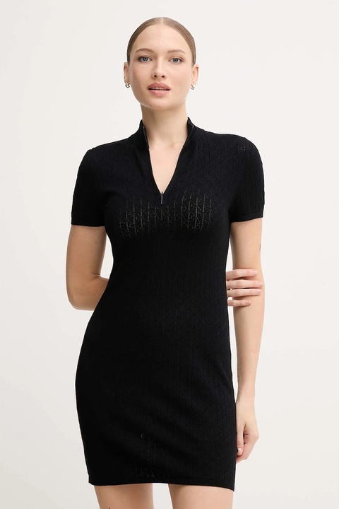 Calvin Klein Jeans sukienka kolor czarny mini dopasowana LV044D309G - zdjęcie produktu nr 1