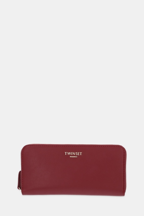 Twinset portfel damski kolor bordowy 252TD8392 - zdjęcie produktu nr 1