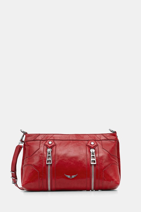 ZADIG&VOLTAIRE torebka skórzana kolor czerwony LWBA03891 - zdjęcie produktu nr 1