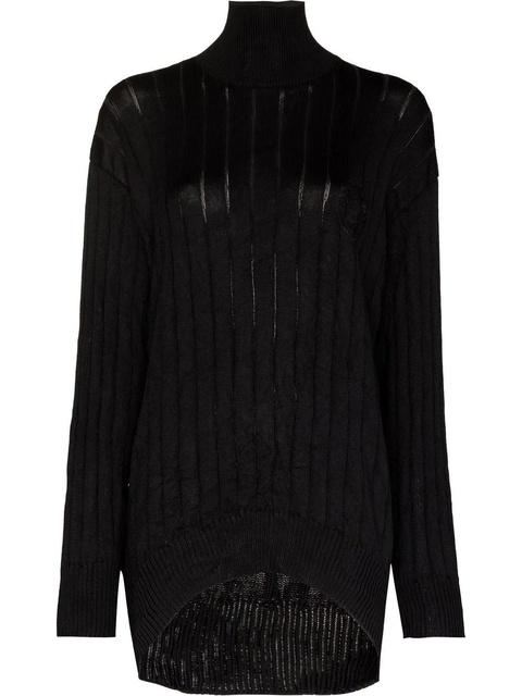 Balenciaga rib-knit jumper - Black - zdjęcie produktu nr 1