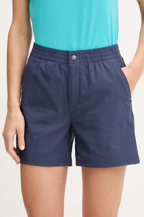 Columbia szorty outdoorowe Cedar Crest kolor granatowy gładkie high waist 2119823 - zdjęcie produktu nr 1