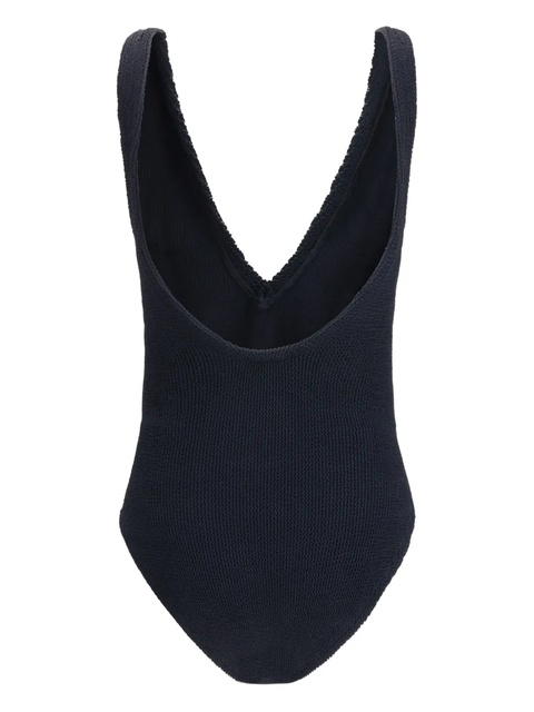 Hunza G Sadie V-neck ribbed swimsuit - Blue - zdjęcie produktu nr 1