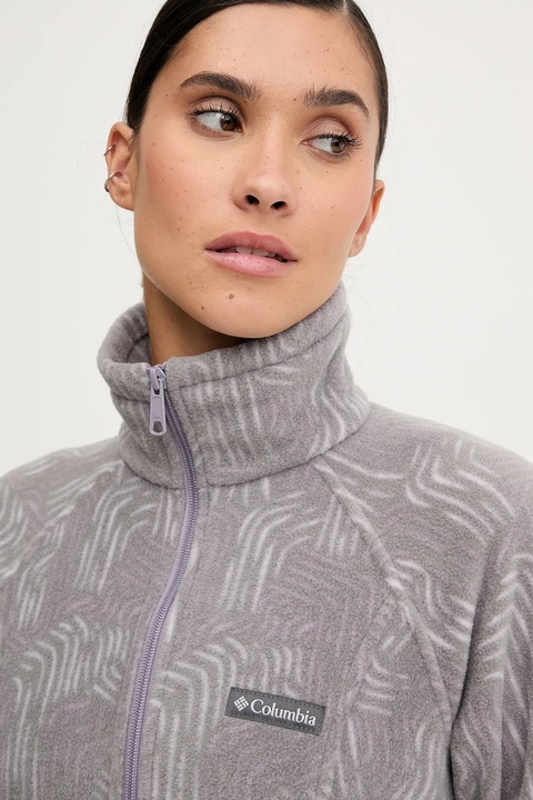 Columbia bluza sportowa Benton Springs kolor szary wzorzysta 2021771 - zdjęcie produktu nr 1