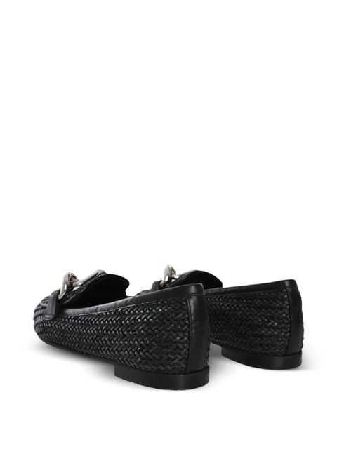 Casadei chain-link detail loafers - Black - zdjęcie produktu nr 2