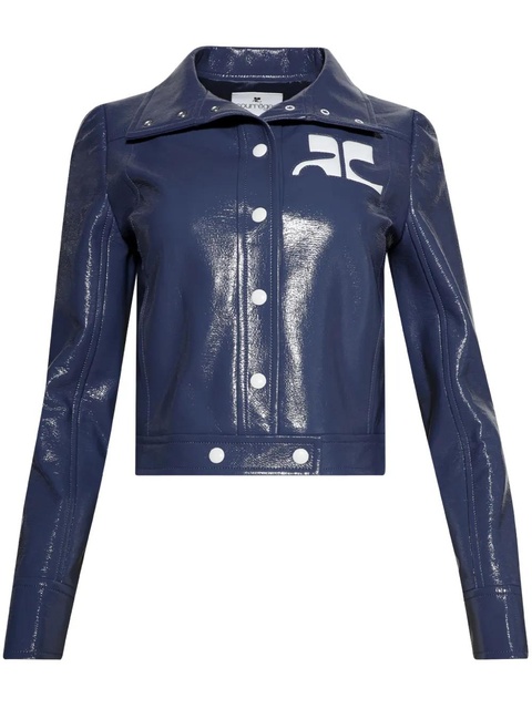 Courrèges Reedition Vinyl jacket - Blue - zdjęcie produktu nr 1