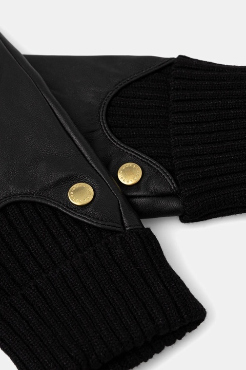 Barbour rękawiczki skórzane damskie kolor czarny LGL0140 - zdjęcie produktu nr 2