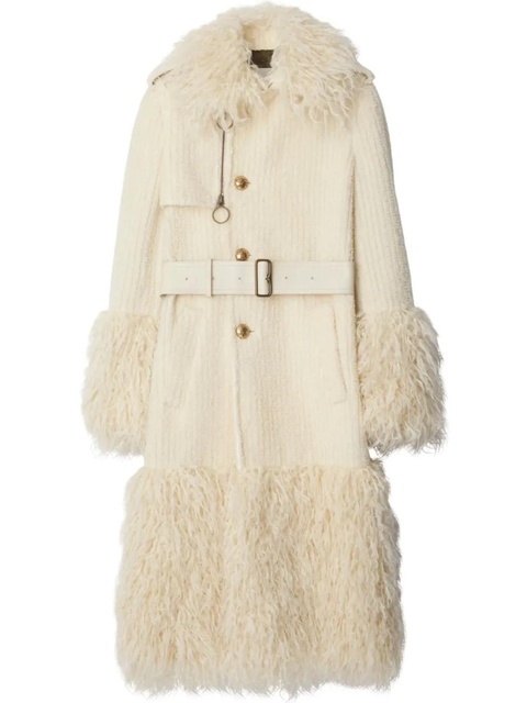 Burberry corduroy trench coat - White - zdjęcie produktu nr 1