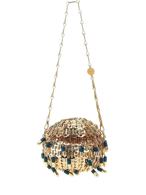 Rabanne mini 1969 pill-embellished shoulder bag - Gold - zdjęcie produktu nr 1
