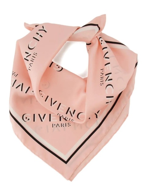 Givenchy logo-print silk scarf - Pink - zdjęcie produktu nr 2