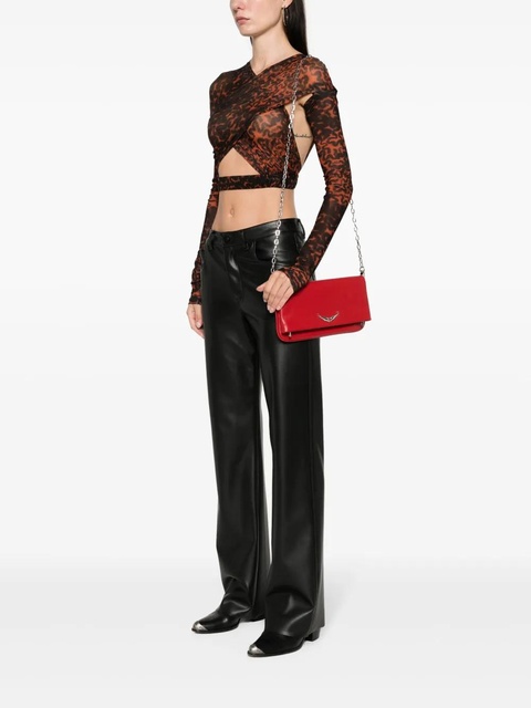 Zadig&Voltaire Rock Eternal leather clutch bag - Red - zdjęcie produktu nr 1