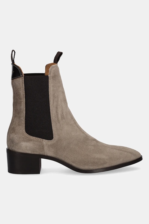 Gant sztyblety zamszowe St Broomly damskie kolor beżowy na płaskim obcasie 31553093 - zdjęcie produktu nr 2