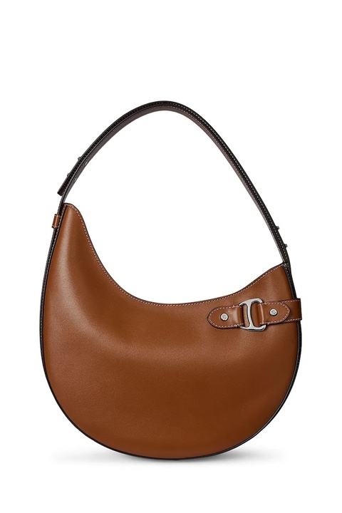 Lauren Ralph Lauren torebka skórzana kolor brązowy 431980156 - zdjęcie produktu nr 1